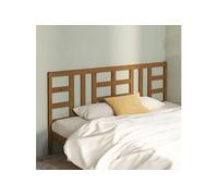 VidaXL Tête de lit - Bois massif de pin marron miel