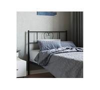 vidaXL Tête de lit 355491 – métal 90 cm noir
