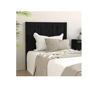 vidaXL Tête de lit Noir 95,5x4x100 cm Bois massif de pin
