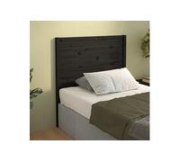 vidaXL Tête de lit Noir 96x4x100 cm Bois massif de pin