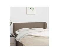 Hoofdbord met randen 147x23x78/88 cm stof taupe3116866