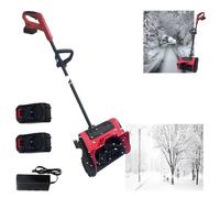 Hooha Fraise à neige sans fil 21 V - Brosse à neige électrique sans balais - Pour cour et route - Fonctionnement jusqu'à -20 ° - Portée de lancement : 8 m - Largeur de travail : 32 cm - Profondeur