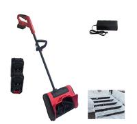 Hooha Souffleuse à neige puissante 21 V pour la neige sur les escaliers avec 2 batteries de 2,0 Ah et chargeur jusqu'à -20 ° Largeur de travail 32 cm Portée 8 m Brosse à neige 15 cm Déneigement rapide