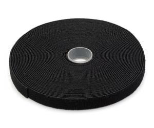 Hook-and-loop fastener tape fabric, 10m x 15mm x 2.6mm, on roll, bl