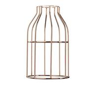 Hoopzi Abat Jour Cage Originale pour Suspensions Bala et Hang | Compatible Douille E27, Acier Laqué, Pour Suspension Luminaire ou Lampe Créative, Couleur Cuivre