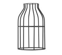 Hoopzi Abat Jour Cage Originale pour Suspensions Bala et Hang | Compatible Douille E27, Acier Laqué, Pour Suspension Luminaire ou Lampe Créative, Couleur Noir