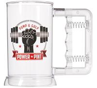 Hoot! - Power Pint Verre à bière Plastique Transparent 15,5 x 15,5 x 10 cm, 560ml - un thumbs Up! BRAND - 1001758