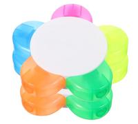 HOOTNEE 2 Pièces Surligneurs Demi-pétale en Plastique, Feutre Fluide | Style Demi-pétale, Écriture Douce, sans Odeur, pour Étudiants et Garçon et Filles, Usage Dessin et Notes