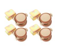 HOOTNEE 4 Roulettes Silencieuses avec Frein pour Berceau Bébé, Plastique et Fer, Déplacement Silencieux, Protège Sols et Meubles, Pack de 4, pour Parents