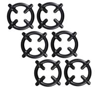 HOOTNEE 6pièces Lot De Supports Pour Brûleur à Gaz Anneaux Réducteurs Fer Solide Stables Et Sûrs Pour Petites Casseroles Et Cafetières Adaptés La Cuisine Domestique