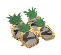 HOOTNEE Lunettes de Soleil Légères et Confortables de Ananas pour Fête, Style Hawaïen Amusant, Pack de 2 Pièces pour Photos de Groupe et Plage