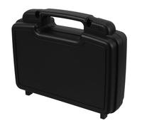 HOOTNEE Mallette à Outils en Plastique PP Multifonction Noire | Boîte de Rangement Vide, Coins Renforcés, Usage Professionnel et Extérieur, Mécanisme Simple, Design Léger