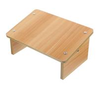 HOOTNEE Marchepied en Bois Kaki, Petit Modèle 25, Repose-Pieds Pratique | Usage Bureau et Maison, Soutien Confortable, Format Portable, Améliore la Posture