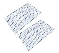 HOOTNEE Nappe en Plastique Nappe Blanche Lot de 2 pièces rectangulaire pour fêtes d'anniversaire et Pique-niques, en ABS, résistante et Difficile à endommager