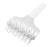HOOTNEE Outil à Pizza Rouleau Perforateur Étanche en Plastique Blanc Facile à Utiliser pour Pâte et Cuisson Maison