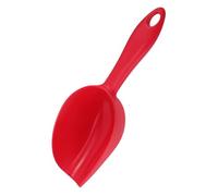 HOOTNEE Pelle à Glace en Plastique PP Rouge, Avec Poignée Ergonomique, Utilisable pour Buffet de Bonbons et Service Café à la Maison Réutilisable