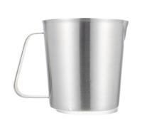 HOOTNEE Pichet Gradué 700ml en Acier Inoxydable, Ustensile Polyvalent pour Cuisine et Préparation de Thé au Lait, Résistant et Pratique