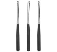 HOOTNEE Porte Fusain Rond en Bois de Bouleau et Tube Cuivre, 3 Pièces pour Accessoires de Dessin et Croquis au Bureau