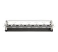 HOOTNEE Porte-gobelets à whisky en acrylique 6 emplacements 3.8 cm - plateau à verres à shot pour bar de fête hawaïen avec support de tasse à vin étranger