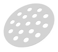 HOOTNEE Ronde Grille Cuisson Fer 155mm de pour Barbecue Camping | Plaque de Remplacement Argentée, Ventilation Renforcée, Usage Extérieur, Haute Température, Forme Ronde