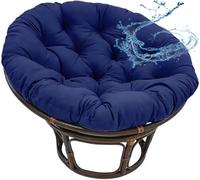 Hoowarm Grand Coussin Rond pour Chaise Papasan, l'imperméabilisation Coussin pour Fauteuil Suspendu，pour Fauteuil de Jardin, Fauteuil Pivotant, Fauteuil en Panier, Chaise de Balcon(#7,70cm/27.5in)