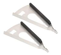 HOOWIFFY 2pièces Ouvre-bouteilles Multifonction Acier Inoxydable Ouvre-capsule et Bocaux Facile Design Compact pour Bar et Maison
