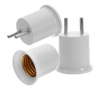 HOOWIFFY Adaptateur pour Ampoules E26/e27 Blanc en Abs et Cuivre, Lot de 3 Pièces, Connexion Fiable et Simple, pour Lampes LED et Économie D'énergie Murales
