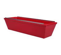 HOOWIFFY Bac à Plâtre Mural en Plastique Rouge 35,5x12x8,5 CM | Fond Plat Large, Bords Lisses, Structure Rigide Épaissie, pour Réparations Murales en Espaces Restreints