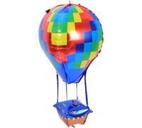 HOOWIFFY Ballons en Aluminium Design Unique Lot de 10 Forme Montgolfière Résistants à L'éclatement en Pvc pour Shower et Fête pour Décoration Originale