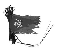 HOOWIFFY Bannière Décorer 9m Halloween Fête de Pirates de Crânes pour Polyester Motifs Troués Arbre ou Fenêtre
