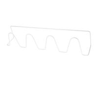 HOOWIFFY Casier Chaussures Mural Blanc en Fer sans Perçage, Range-Chaussures D'entrée Simple Design, Support Mural pour Chaussures et Pantoufles, Installation Facile 2 Adhésifs