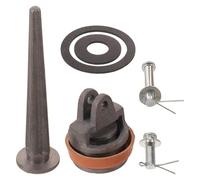 HOOWIFFY Kit de Réparation pour Pompe Manuelle Big Three, Acier au Carbone | Valve de Nez, Joint D’étanchéité, Visserie Incluse, Usage Jardins et Fermes, Finition Argenté