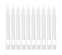 HOOWIFFY Marqueurs Permanents Acryliques Rechargeables Corps Épaissi en Fibre et Pp Lot de 10 Blancs pour Graffiti et Dessins Artistiques