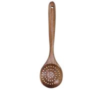 HOOWIFFY Passoire en Bois de Teck 28x8,2 Cm Cuisine, Artisanat Fait Main Motif Naturel, Résistante la Déformation Bavure, Cuisson Cuisine