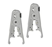 HOOWIFFY Pince à Dénuder pour Câbles Ethernet et Fils Fins, Conception Réglable en Abs, 2 Pièces, Outil pour Électriciens et Techniciens Professionnels
