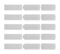 HOOWIFFY Pinces Alimentaires en Plastique Blanc 15pcs pour Sachets, Clips de Fermeture Étanches, Gain de Place et Utilisation Pratique en Intérieur et Extérieur