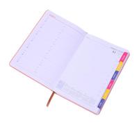 HOOWIFFY Planificateur D'études Agenda Mensuel et Hebdomadaire 2026, Petit Carnet Rose en Papier, 365 Jours, Planification Quotidienne, Écriture Fluide, pour Voyage et Usage à Domicile,