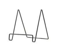 HOOWIFFY Support de Livre en Fer Géométrique Noir, Résistant Rouille et Stable, Organisateur de Bureau Élégant pour Mariage et Rangement de Vaisselle