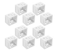 HOOWIFFY Supports de Fixation Charge Lourde et Haute Adaptabilité Blancs Lot de 10 pour Stores, en ABS Adaptés aux Rideaux et Stores pour Maison