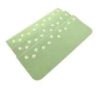 HOOWIFFY Tapis Escalier Antidérapant Marchepied Lumineux Prévenant Chutes Vert 3 Pièces en Polyester et Feutre pour Maison, Sécurité Garçon et Filles et Animaux
