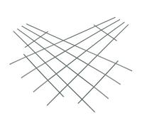 HOOWIFFY Treillis Extensible en Fer 2 Pièces pour Plantes Grimpantes et Vignes Fleuries, Support Naturel et Décoratif pour Jardin Finition Polie Confortable