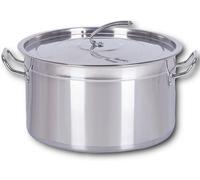 HOOZ Gastronomie Marmite à soupe - 30 à 100 litres Marmites en acier inoxydable - Idéal pour tous les types de cuisinières & grandes cuisines - Gastro Set de casseroles (75 L)