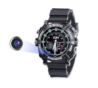 HopeGem Espion Montre Cachée Caméra - Mini Petite Caméras HD 1080P Carte Mémoire 32G Intégrée Spy Cam(W1000)