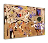 HOPNRU Joan Miro Art Peinture Surréalisme Carnaval de Harriquin Affiche Art Abstrait Mur Art Photo Impression Toile Peinture Moderne Salon Décoration Affiche (40x60cm-Encadrée)