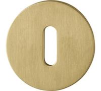 HOPPE 11718870 Rosace BB plate avec cames de support, ronde, en acier inoxydable, couleur laiton clair, argenté