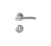 HOPPE BERGEN 7x7 Carré 165 mm - Rosace ronde - Chromé