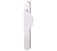 Hoppe - Ensemble de 2 poignees de porte paliere sur plaque etroite - Finition.Blanc RAL 9010 -