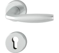 HOPPE FH Garniture à béquilles NEW YORK, aluminium argent anodisé, TS 40-45mm, PZ