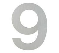 Hoppe HOPPE OA-Numéro de maison E600-609 Chiffre 9 Acier inoxydable mat Quantité:1