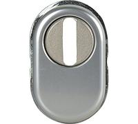 HOPPE Insert de protection anti-traction de rechange en aluminium anodisé argenté.